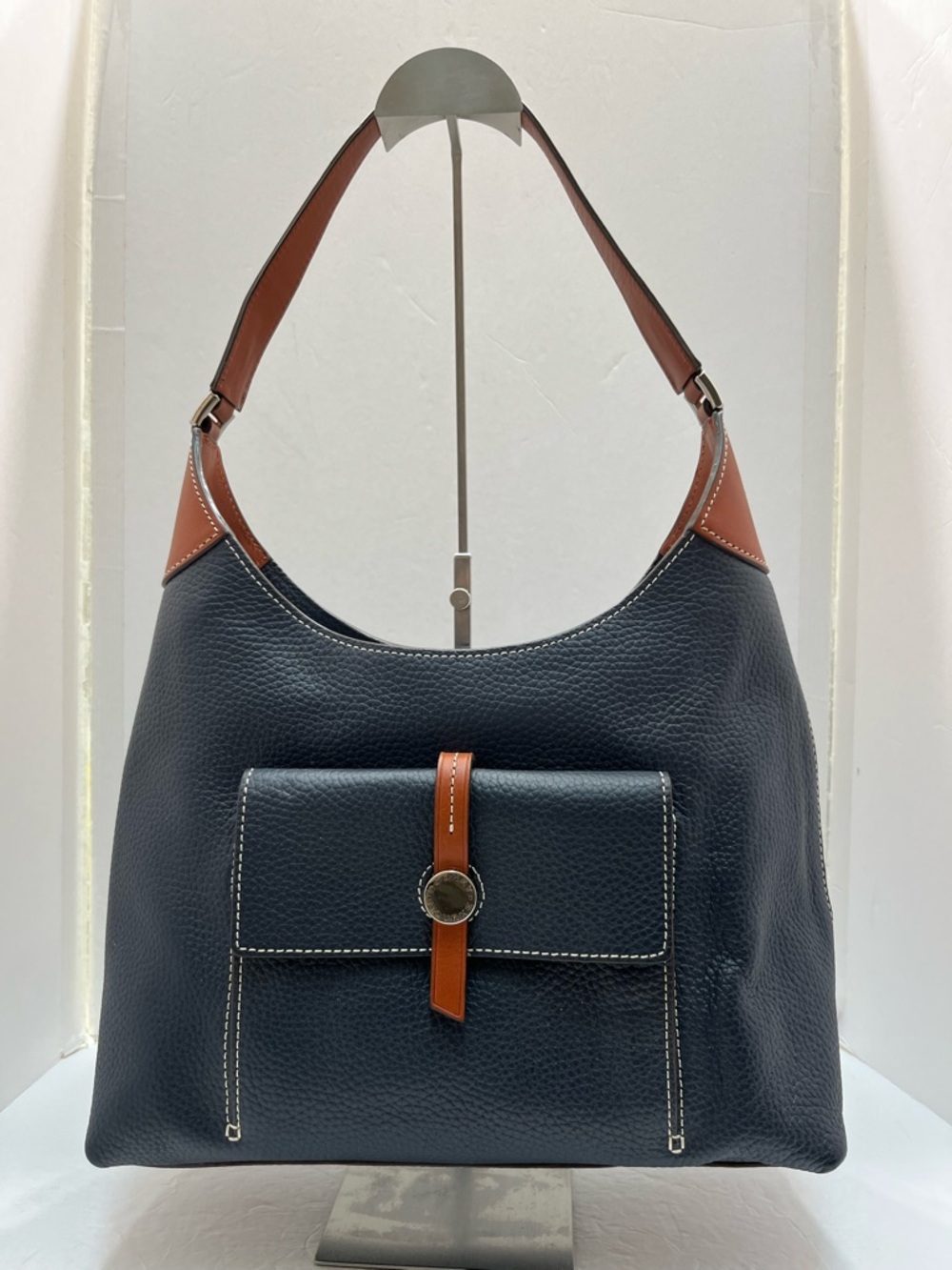 Dooney & Bourke Cambridge Tasseled Blue Pebbled Leather
Hobo EUC